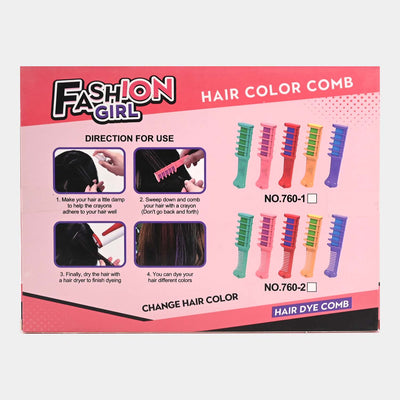 Hair Color Comb Beauty Set For Girls