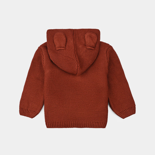 Infant Boys Acrylic Suit-Rust