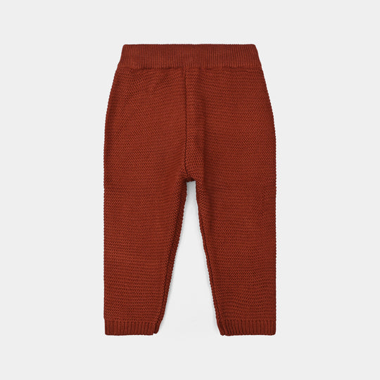 Infant Boys Acrylic Suit-Rust