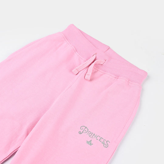 Girls Jersey/Terry Pyjama -Pink