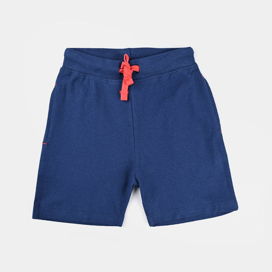 Boys Jersey/Terry Pique Short Basic-Navy Blue