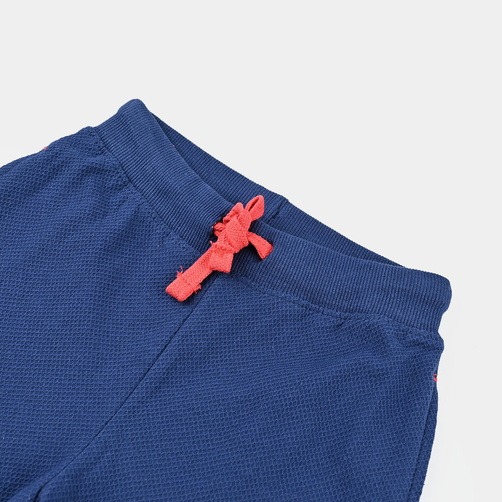 Boys Jersey/Terry Pique Short Basic-Navy Blue
