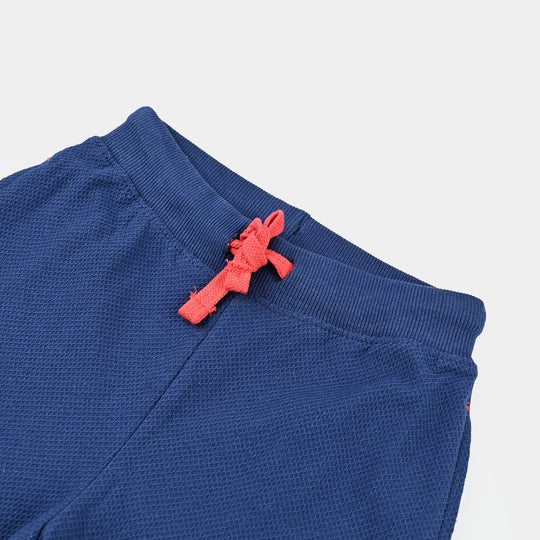 Boys Jersey/Terry Pique Short Basic-Navy Blue