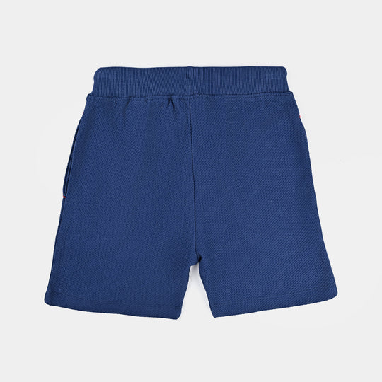 Boys Jersey/Terry Pique Short Basic-Navy Blue