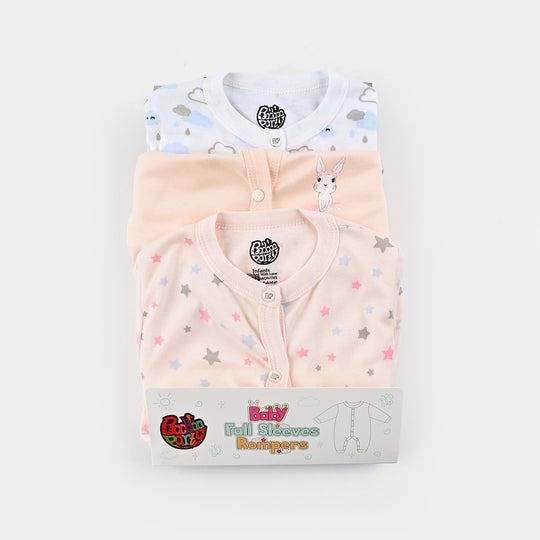 Pack Of 3 Infant Baby Unisex Cotton Romper Set