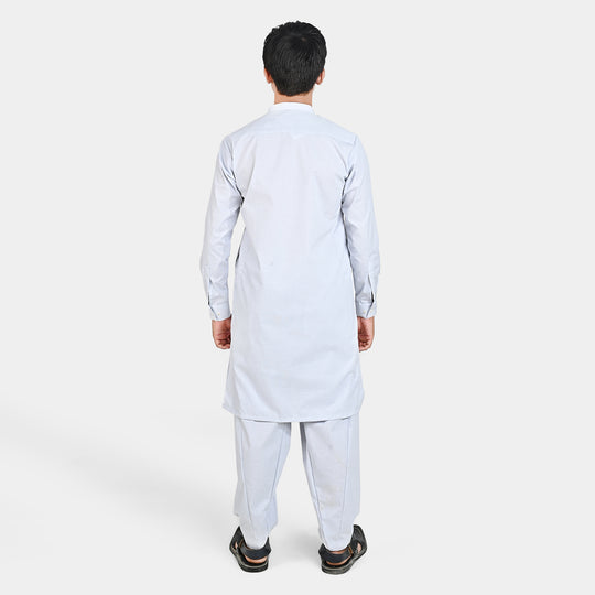 Teen Boys Cotton Kurta Pajama-Sky Blue