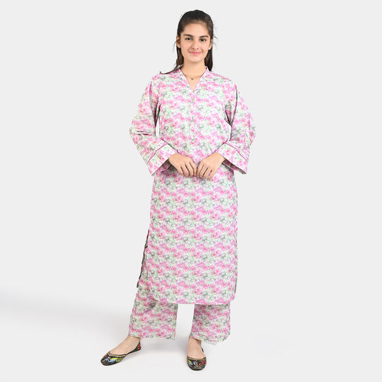 Teen Girls Cotton 2 PC Suit-FUNK-Multi