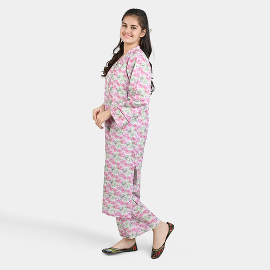 Teen Girls Cotton 2 PC Suit-FUNK-Multi