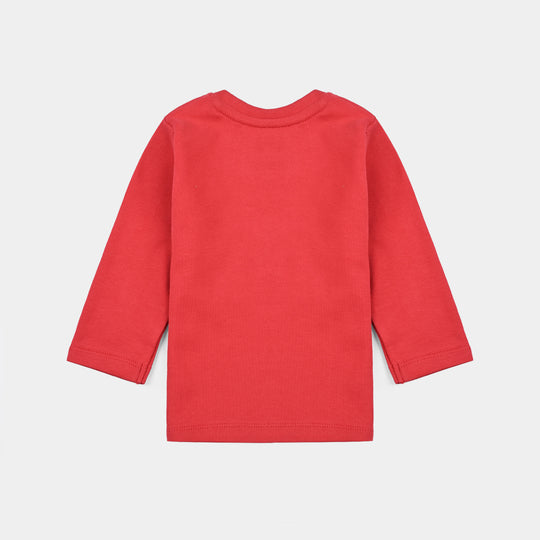 Infant Girls Cotton Interlock Suit THE BOW WORLD - Red