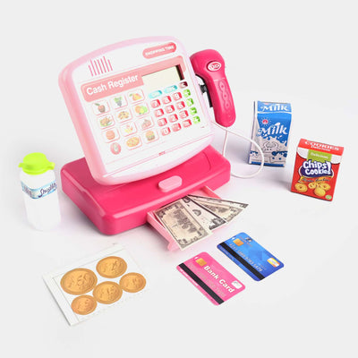 Kids Role Play Supermarket Cash Register Toy Play Set