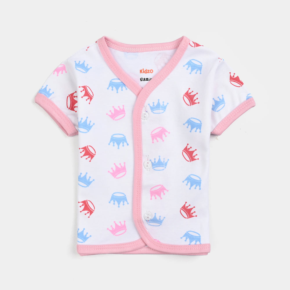 Infant Baby Cotton 2PC Set | 0-3M | Pink