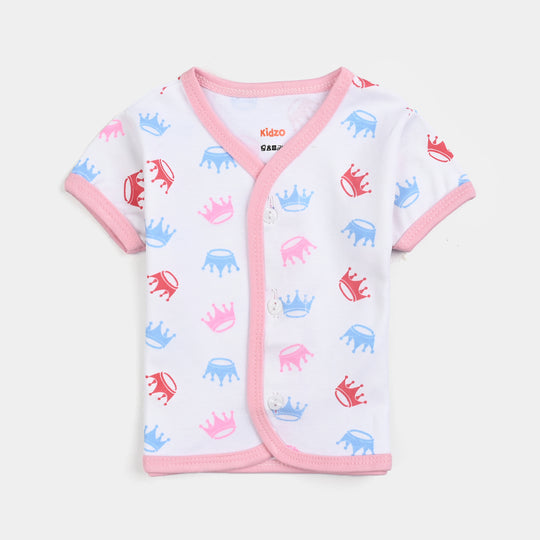 Infant Baby Cotton 2PC Set | 0-3M | Pink