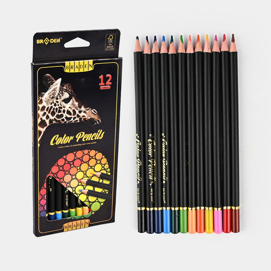 Braden Color Pencils | Premium Quality | 12PCs
