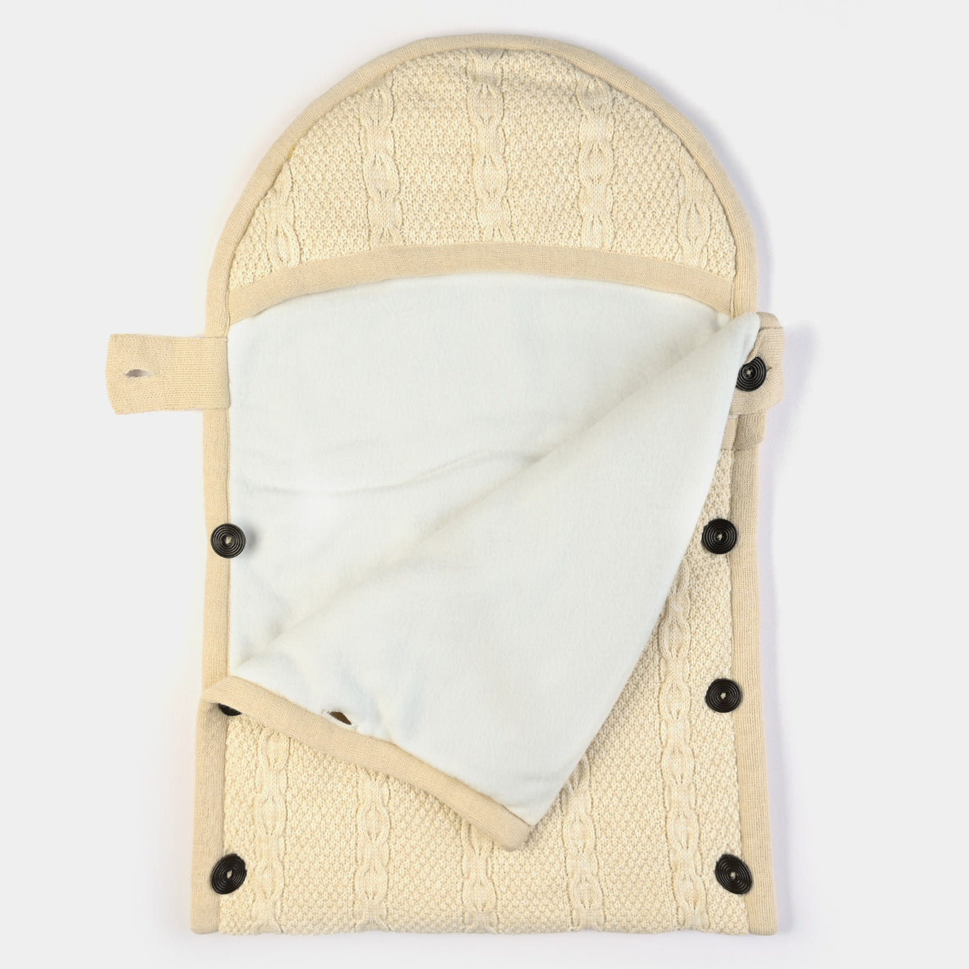 INFANT BABY WOOLEN CARRY NEST - Fawn