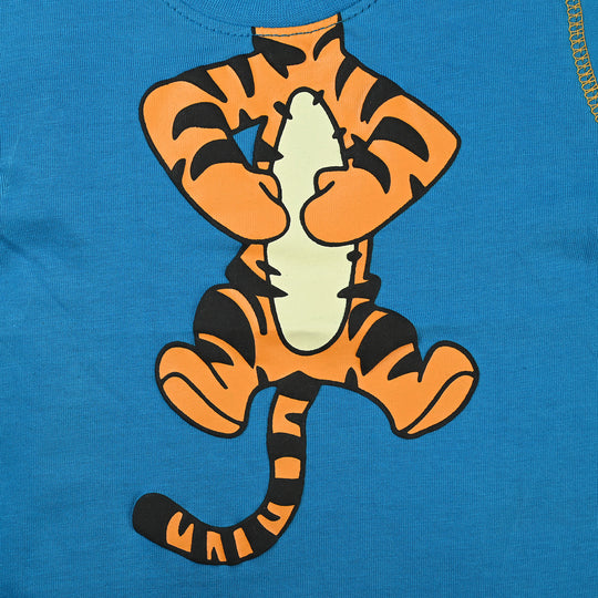 Infant Boys Slub Jersey T-Shirt Tiger-Blue