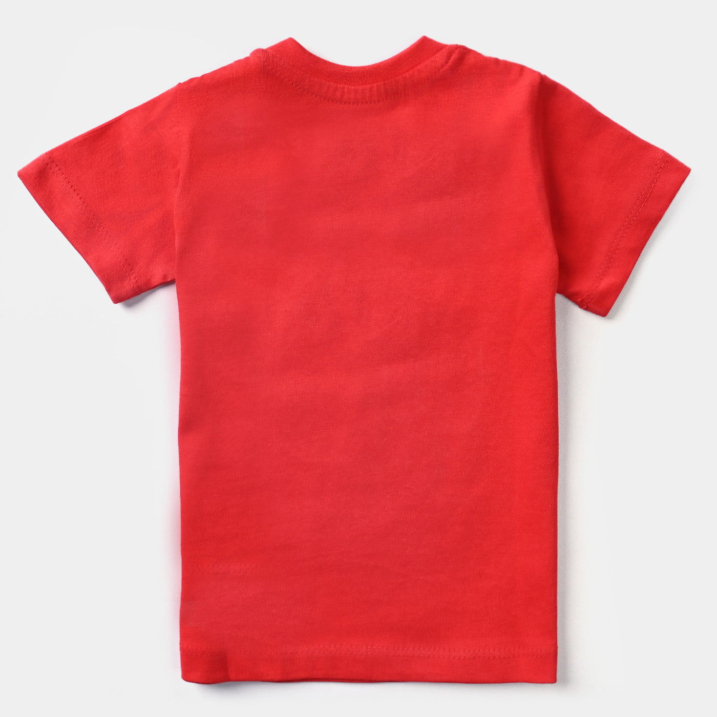 Infant Boys Cotton Jersey Round Neck T-Shirt - Red