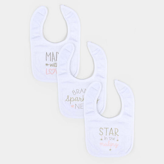Infant Baby Bib/Apron Pack OF 3 | 0M+