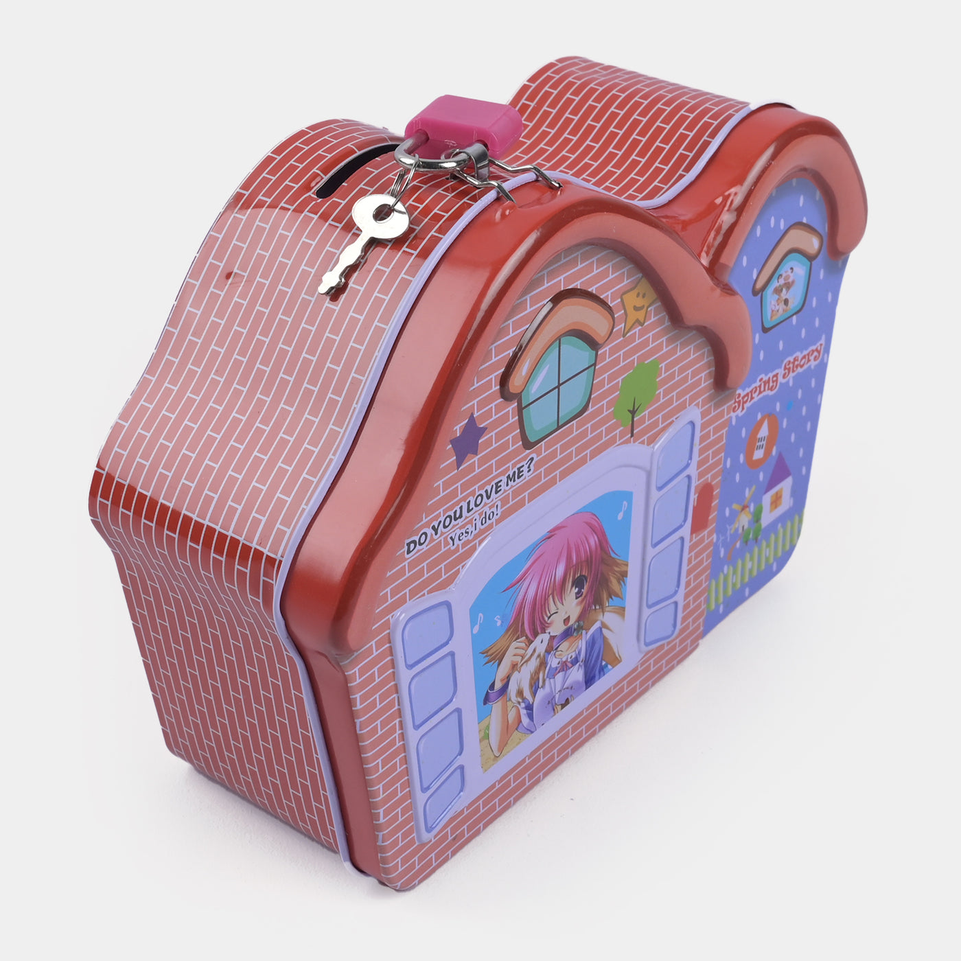 Metal Coin/Money With Lock Box For Kids