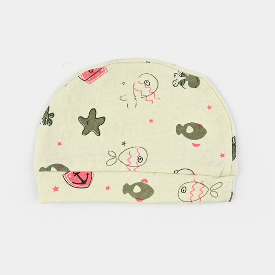 Infant Unisex Night Suit 3Pcs Set-Green