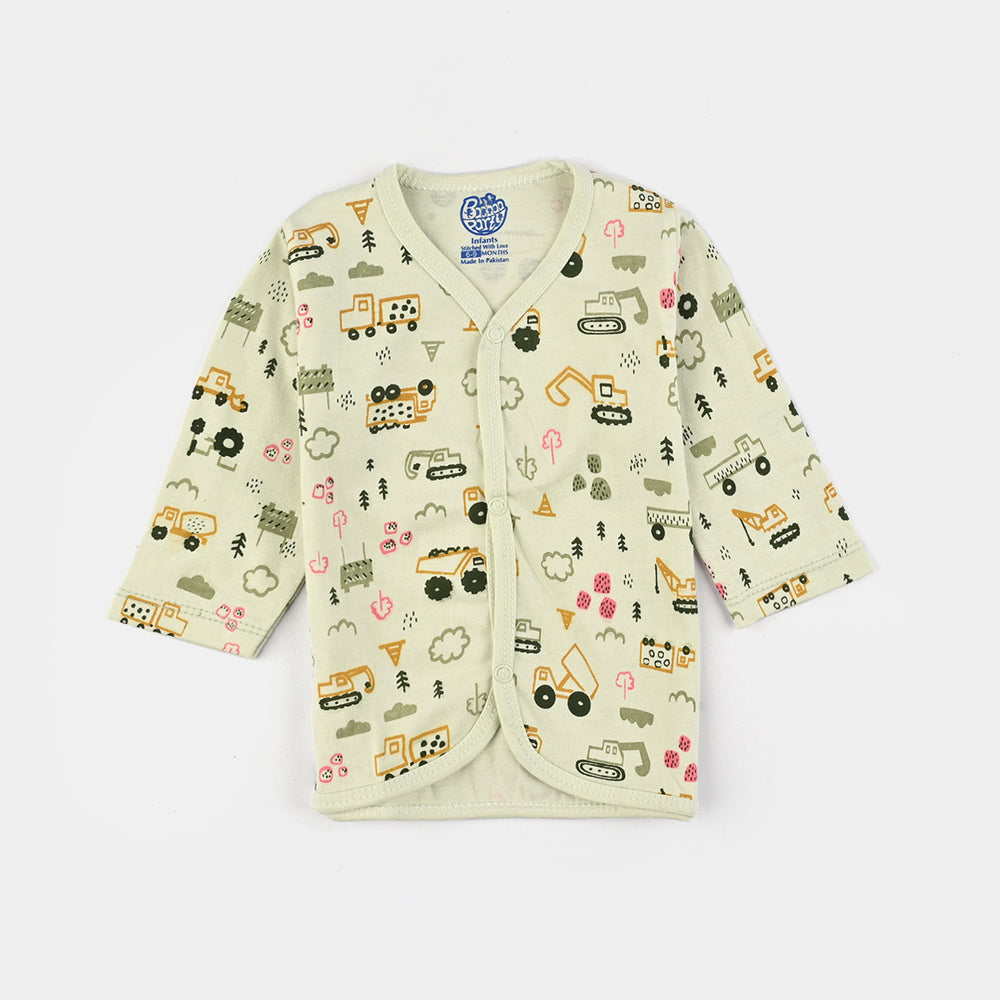 Infant Unisex Night Suit 3Pcs Set-Green