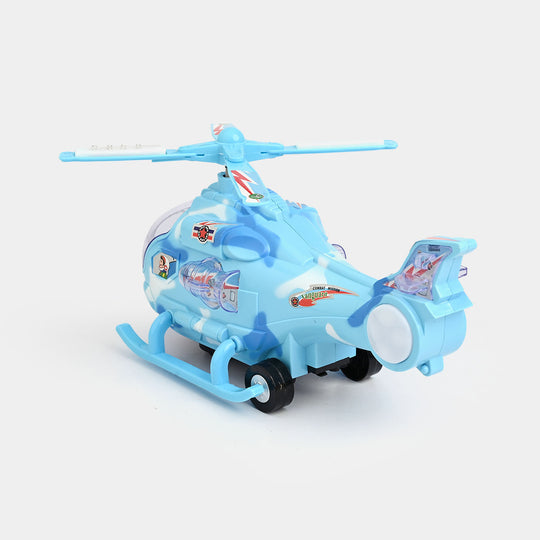 Helicopter With Light & Music Toy For Kids