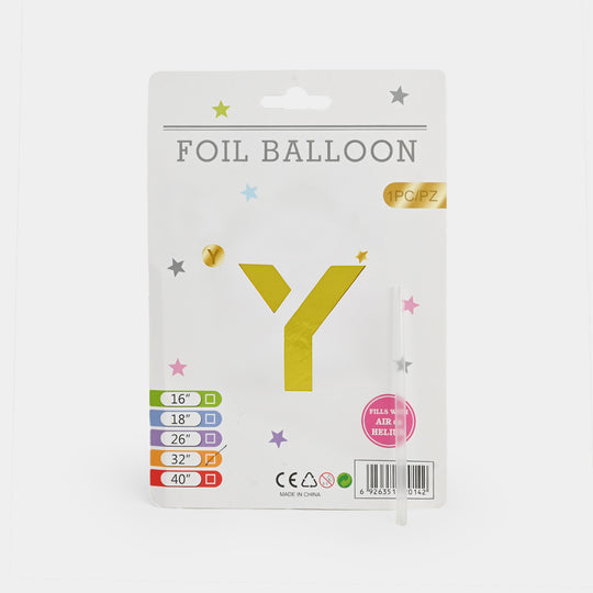 32-Inch Tall Letter Foil Balloons For Celebrations
