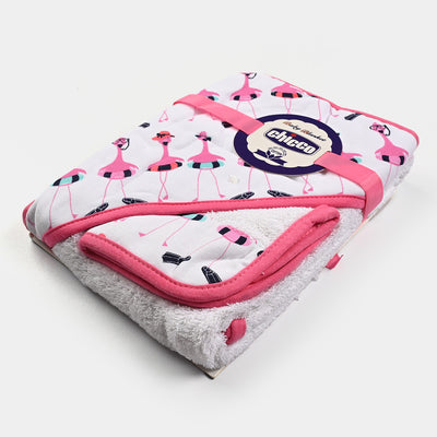 Hooded Baby Bath Towel With Face Wash Towel | 30x30