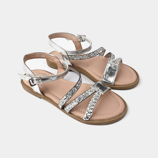 Girls Sandal MT-04-SILVER