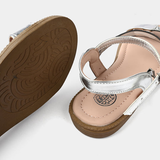 Girls Sandal MT-04-SILVER
