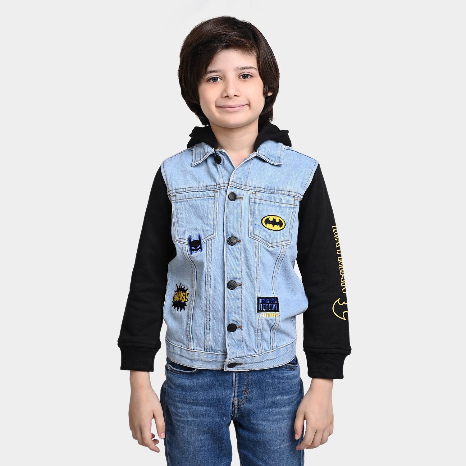 Boys Denim Rigid Character Jacket -LIGHT BLUE Price in Pakistan