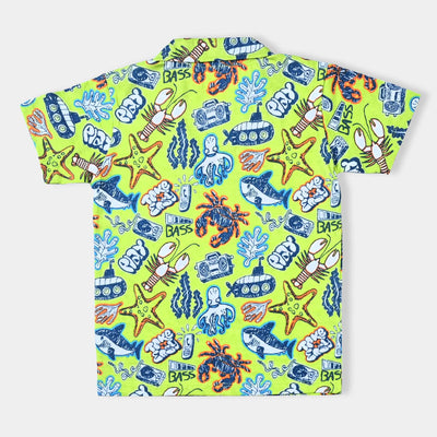 Boys Cotton Jersey T-Shirt H/S Play-Limeade