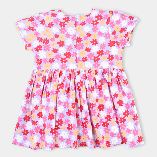 Girls Marina Frock Flowers-Multi