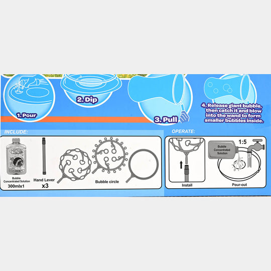Big Bubble Maker Toy Set – Outdoor Bubble Fun for Kids