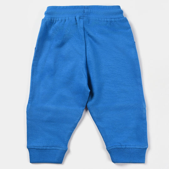 Infant Boys Cotton Terry Sleeping Pyjamas Eyes-B.Blue