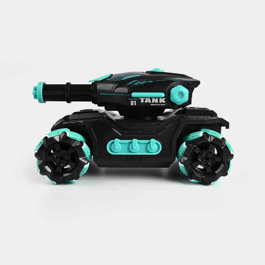 Remote Control Tank Car with Water Ball Shooter With Smoke