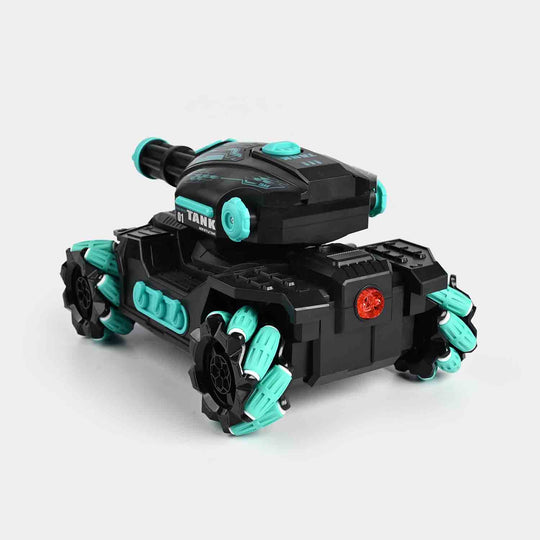 Remote Control Tank Car with Water Ball Shooter With Smoke