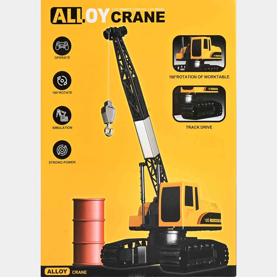 Remote Control Toy Crawler Crane – Realistic Construction Play
