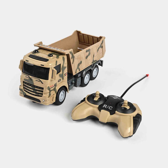 Remote Control Military Dump Truck Toy For Kids