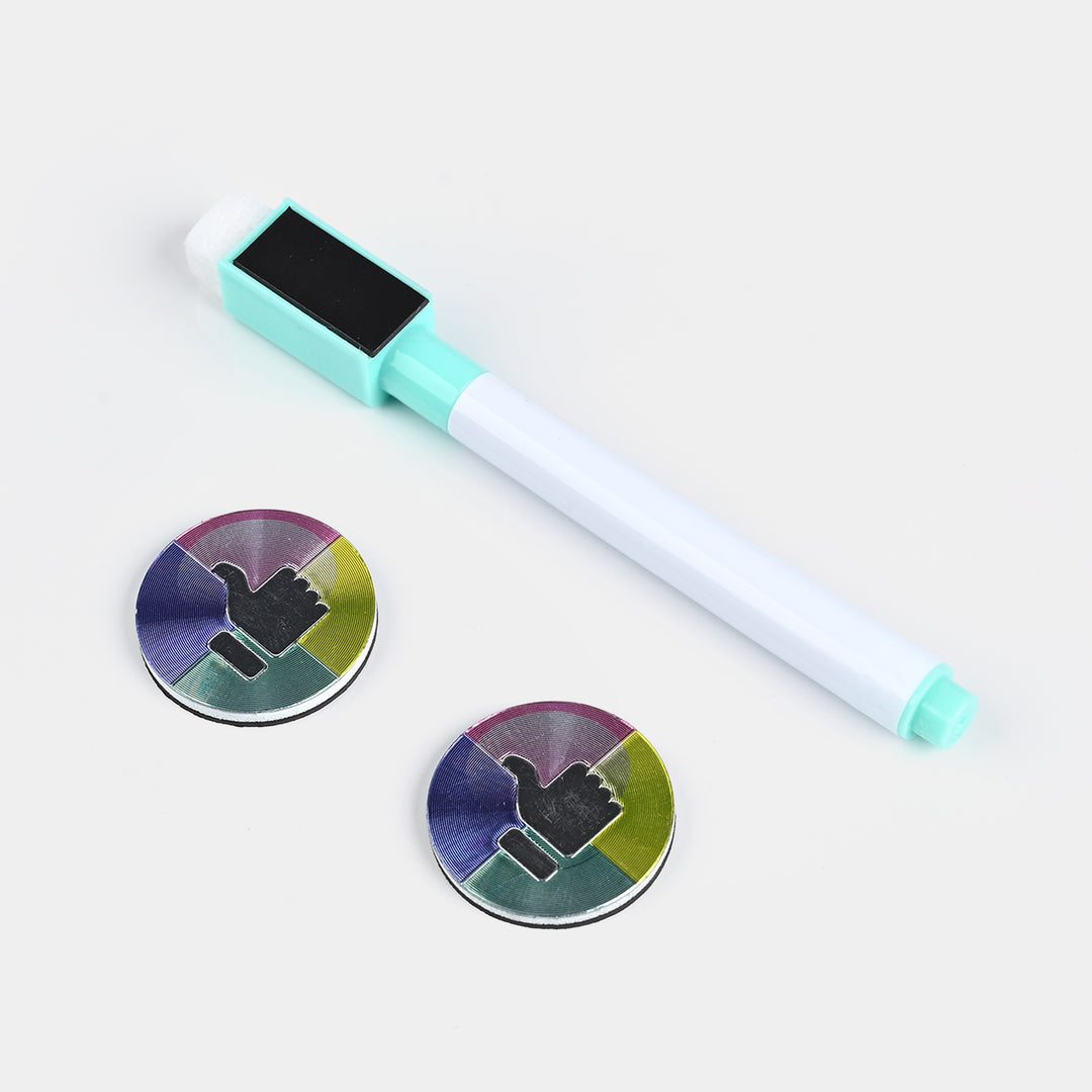 Whiteboard With Marker