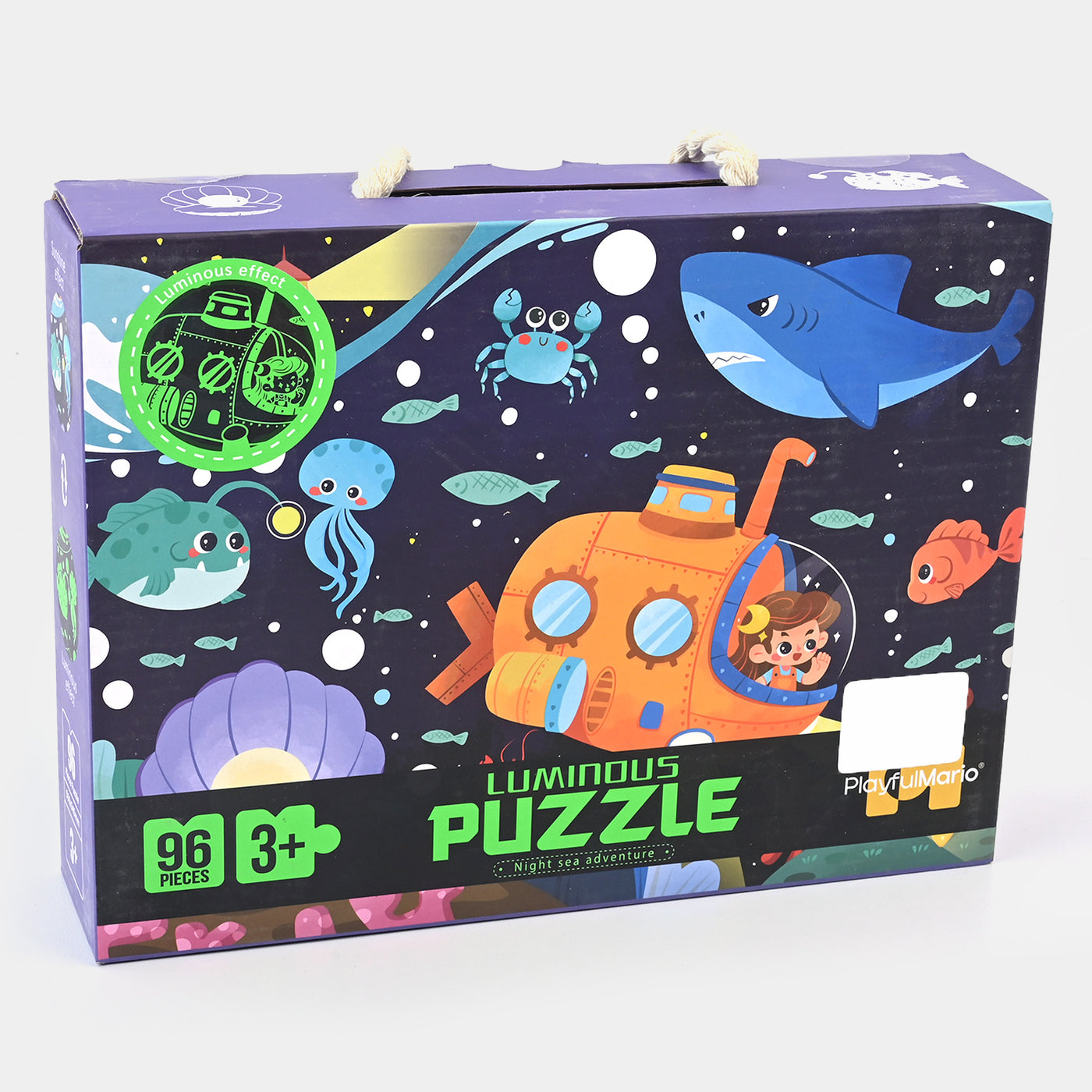 Creative Luminous Puzzle Deep Ocean | 96PCs For Kids