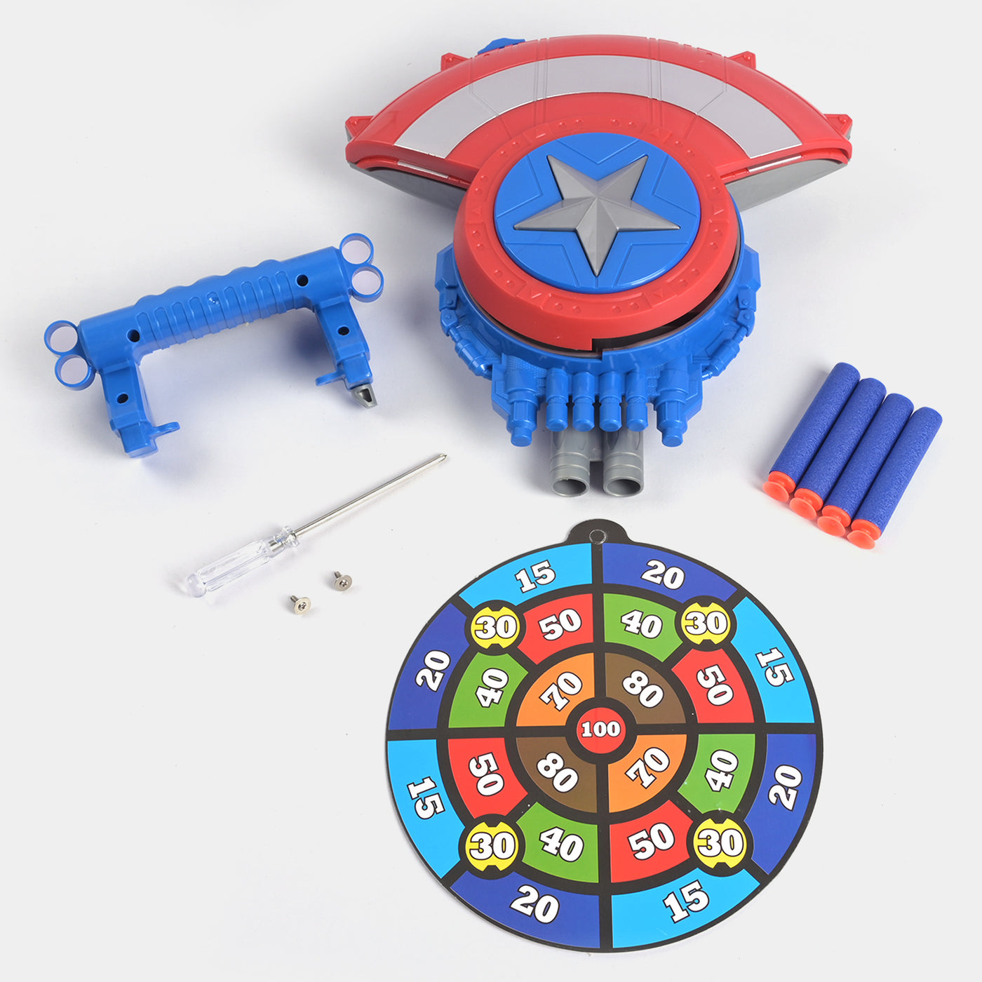 Blaster Shoot Shield Launch Play Set with Soft Dart