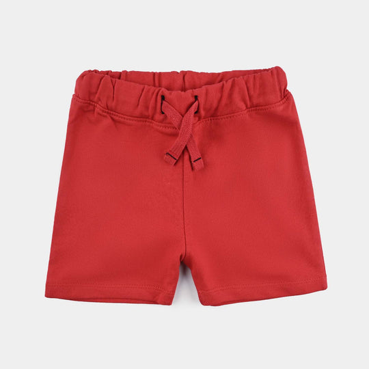 Infant Boys Jersey/Terry Basic Short-H.R Red