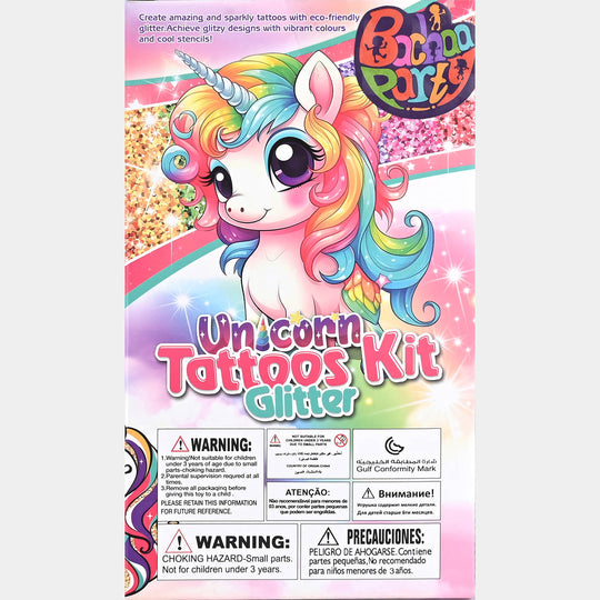 Glitter Tattoos Kit – Sparkly Temporary Tattoo Set For Girls