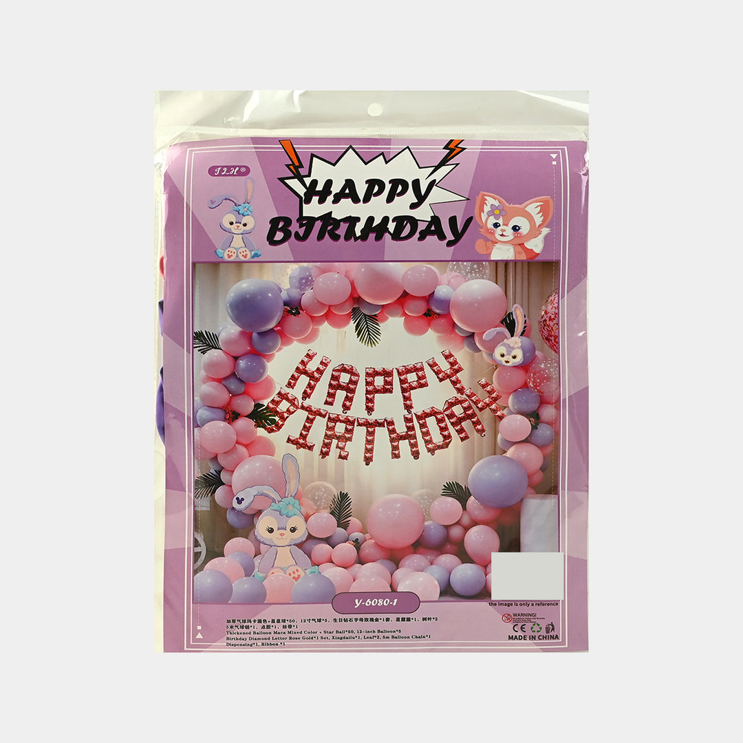 Character Theme Balloons HBD Party Decorations