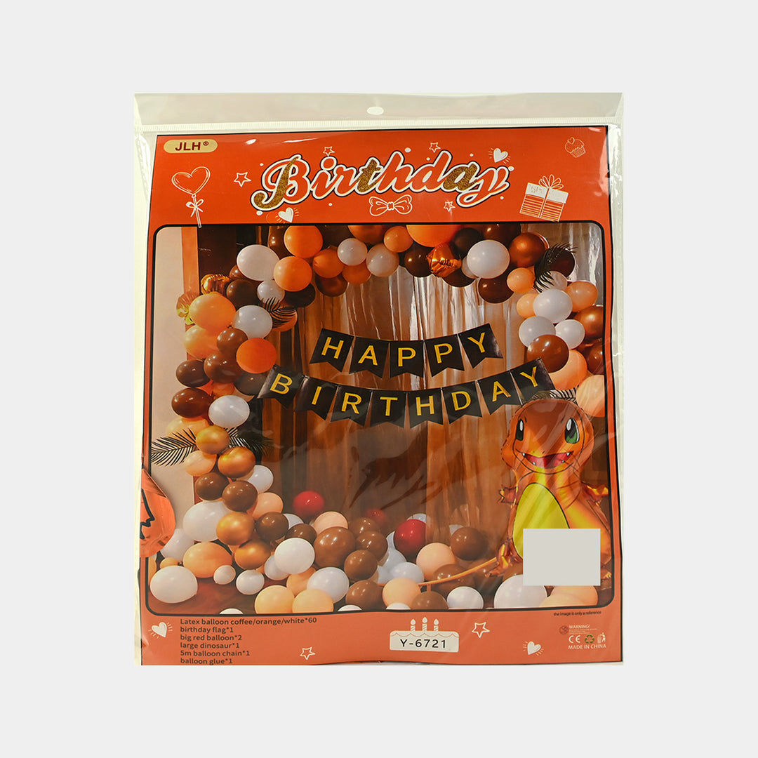 Character Theme Balloons HBD Party Decorations