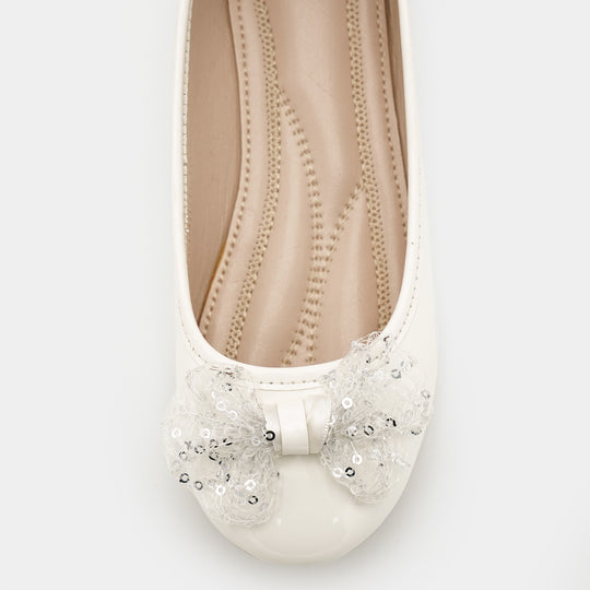 Girls Pumps 910-23 - White