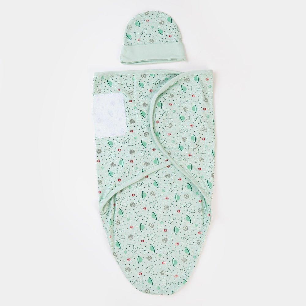 Baby Swaddle Sheet With Cap
