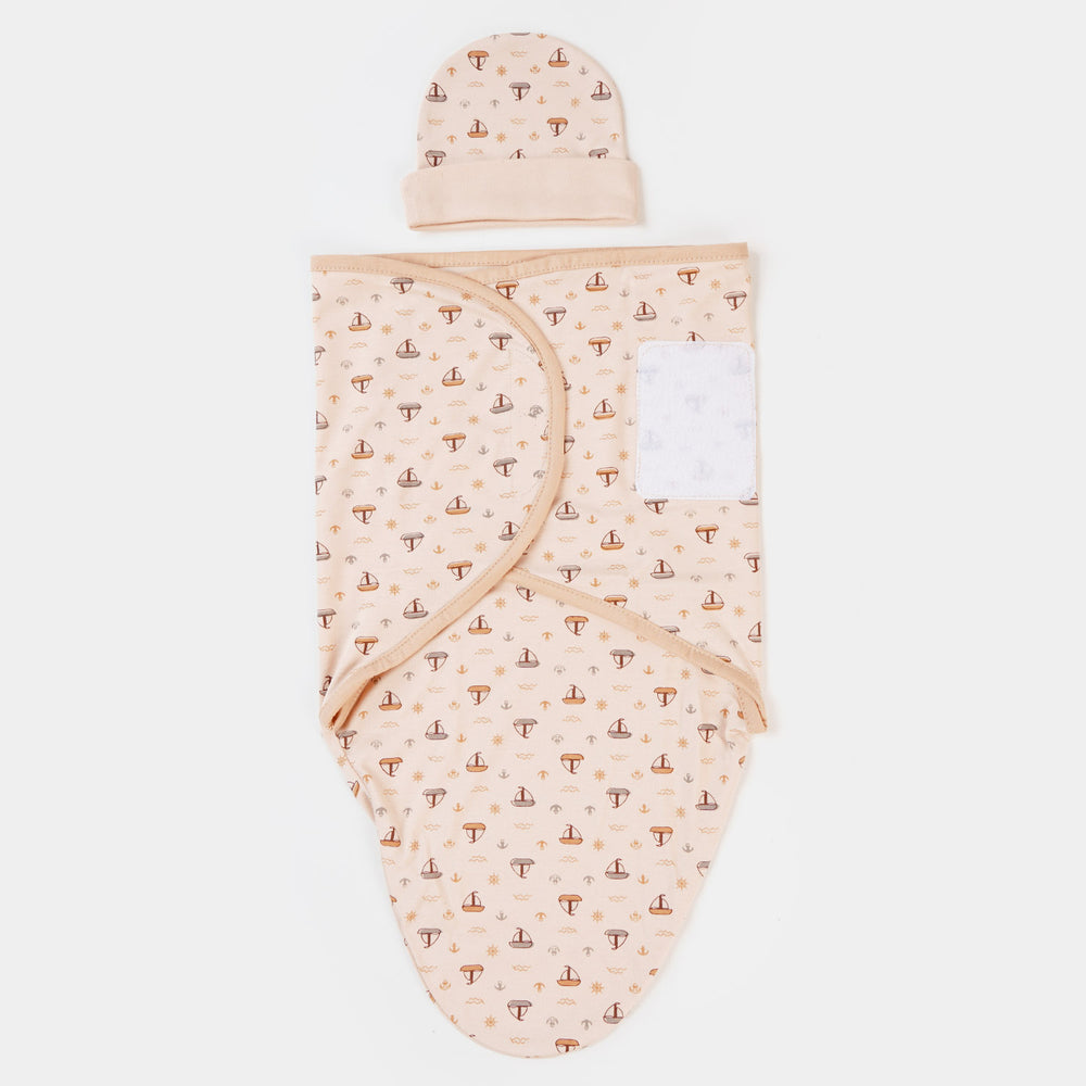 Baby Swaddle Sheet With Cap