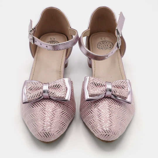 Girls Pumps Heels 456-42-Pink