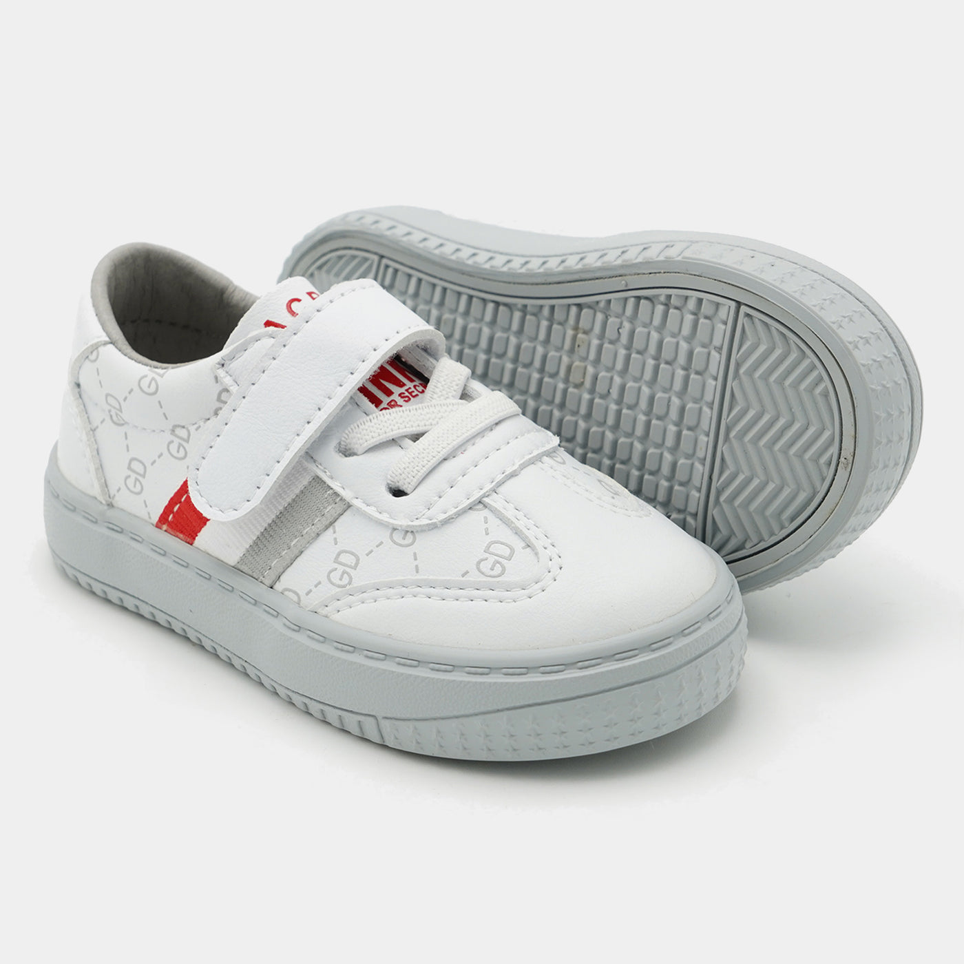 Girls Sneakers 2288C-White/Red